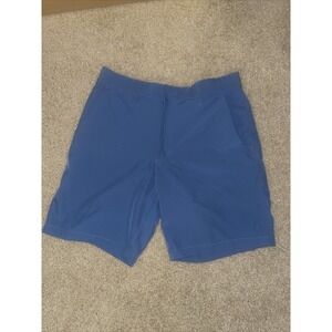 Fabletics The Only Short Mens XS Blue 8" Inseam Commuter Golf Casual Modern 4345